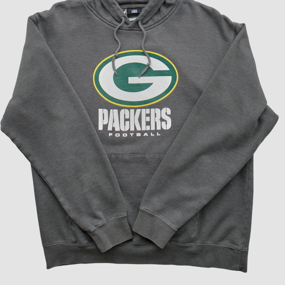 Green Bay Packers NFL 2010s Hooded Pullover Sweatshirt Charcoal Vintage | Fanatics