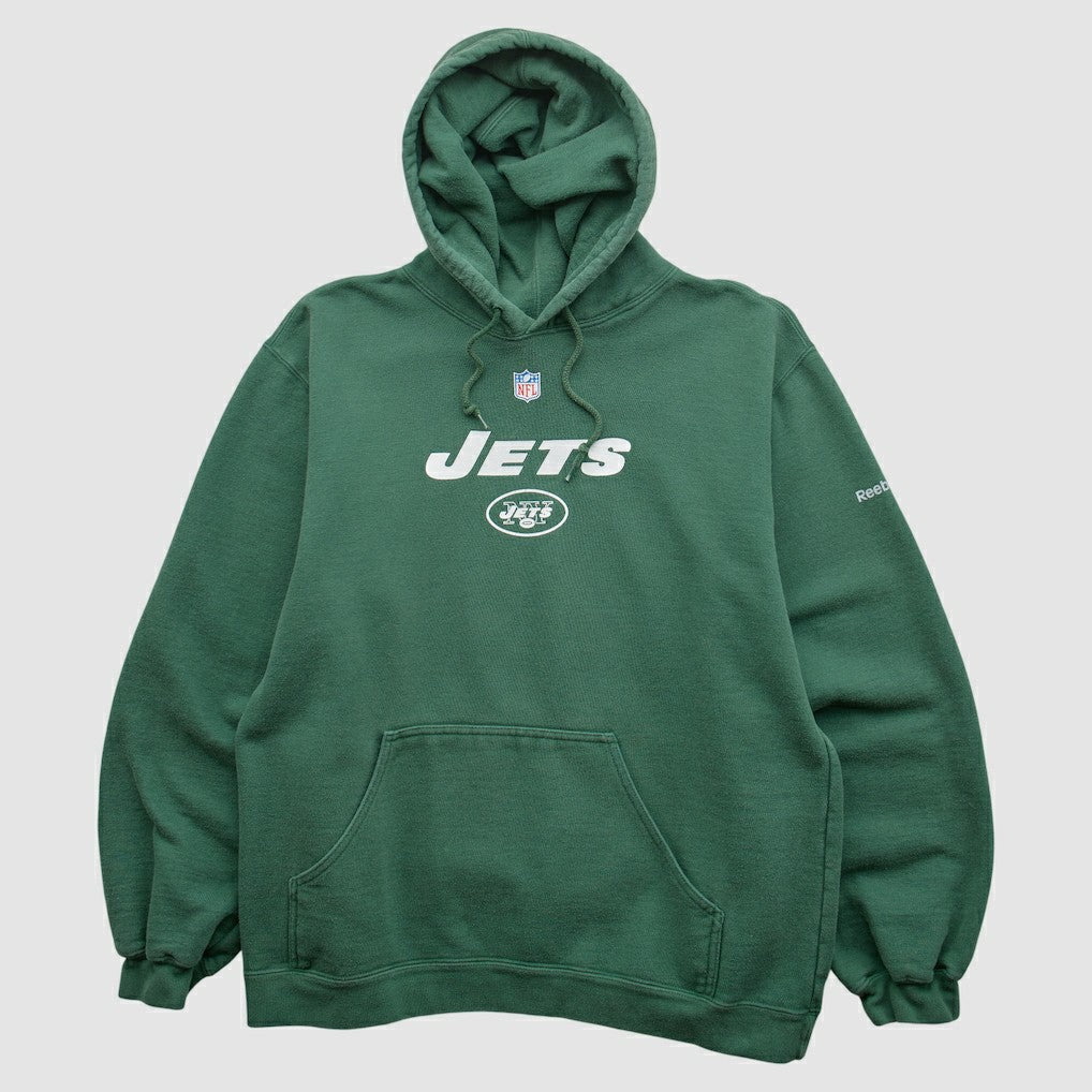 New York Jets Reebok 2000s Hooded Pullover Sweatshirt Green Vintage | Fanatics