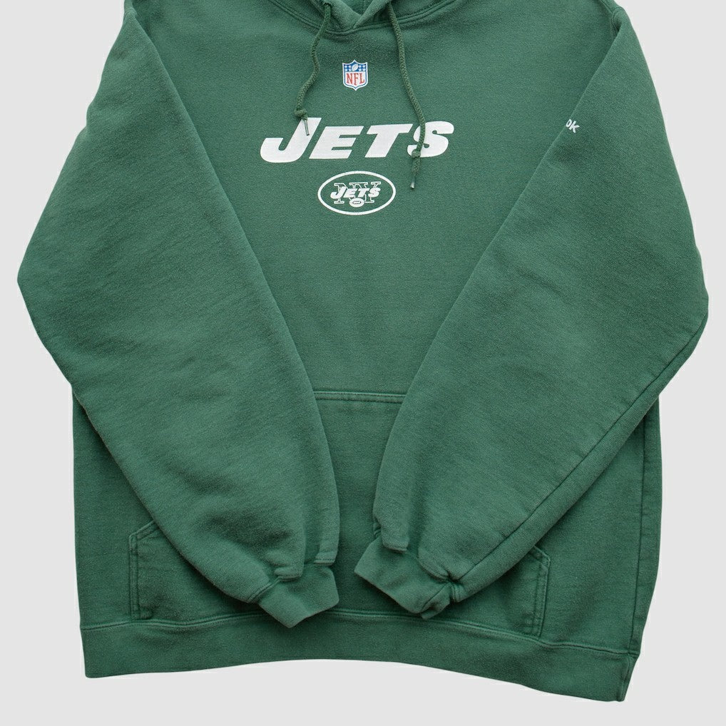 New York Jets Reebok 2000s Hooded Pullover Sweatshirt Green Vintage | Fanatics