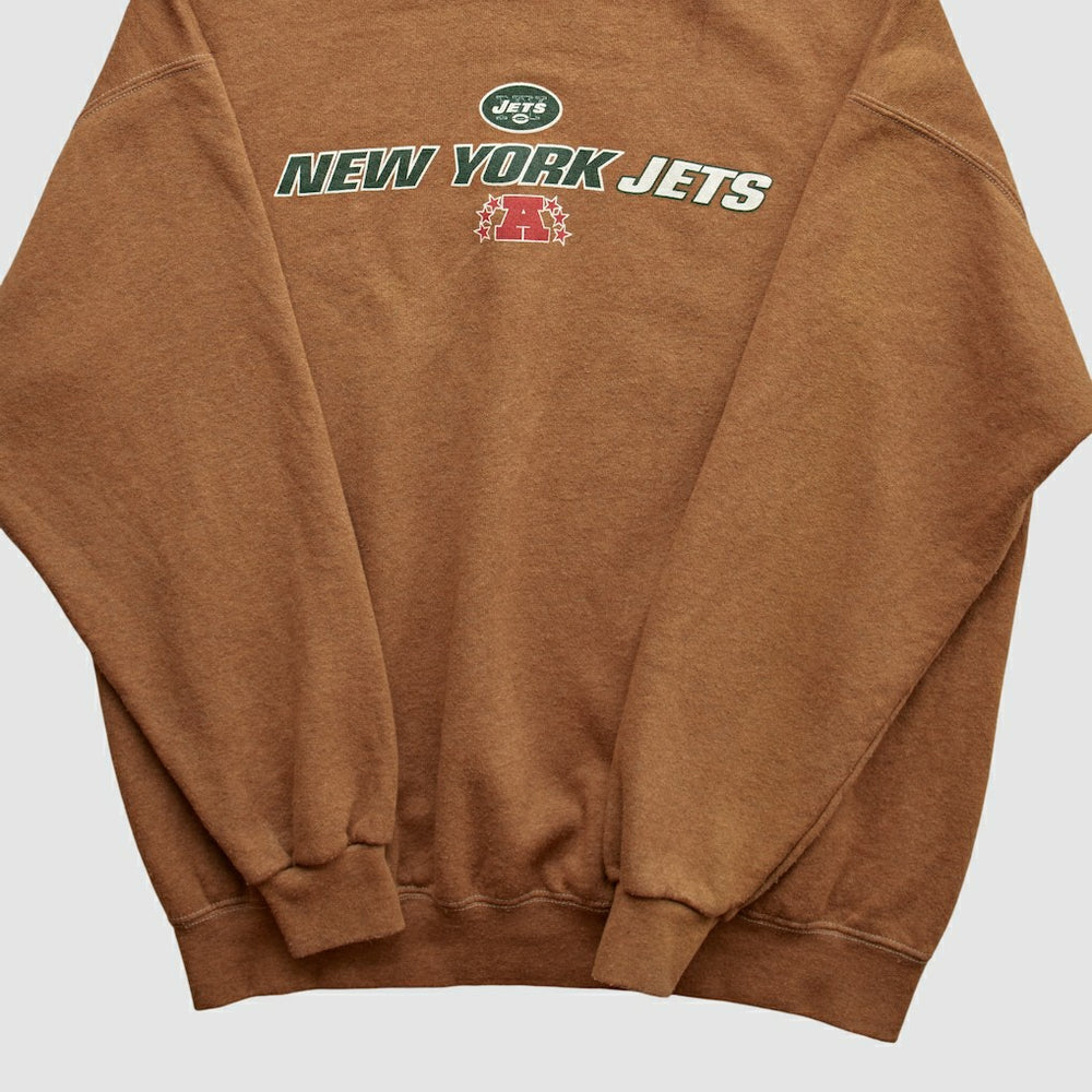 New York Jets NFL 2000s Pullover Sweatshirt Brown Vintage | Fanatics