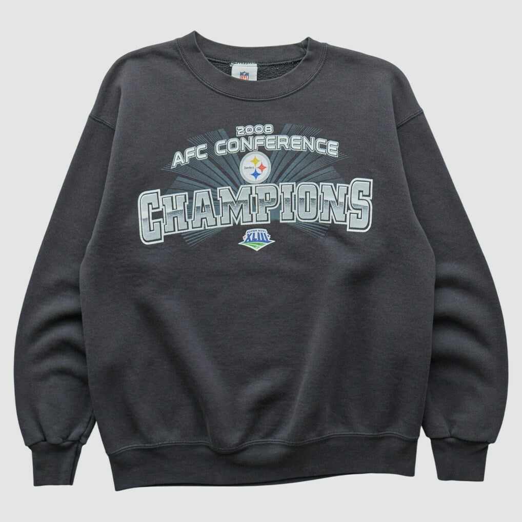 Pittsburgh Steelers NFL 2008 Pullover Sweatshirt Charcoal Vintage | Fanatics
