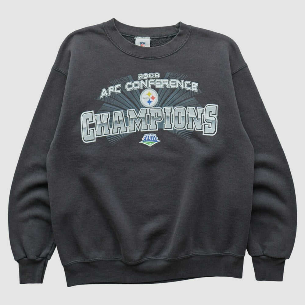 Pittsburgh Steelers NFL 2008 Pullover Sweatshirt Charcoal Vintage | Fanatics