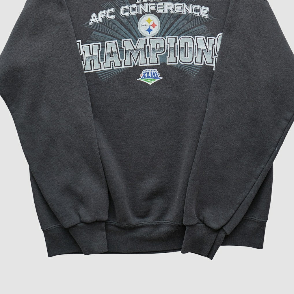 Pittsburgh Steelers NFL 2008 Pullover Sweatshirt Charcoal Vintage | Fanatics