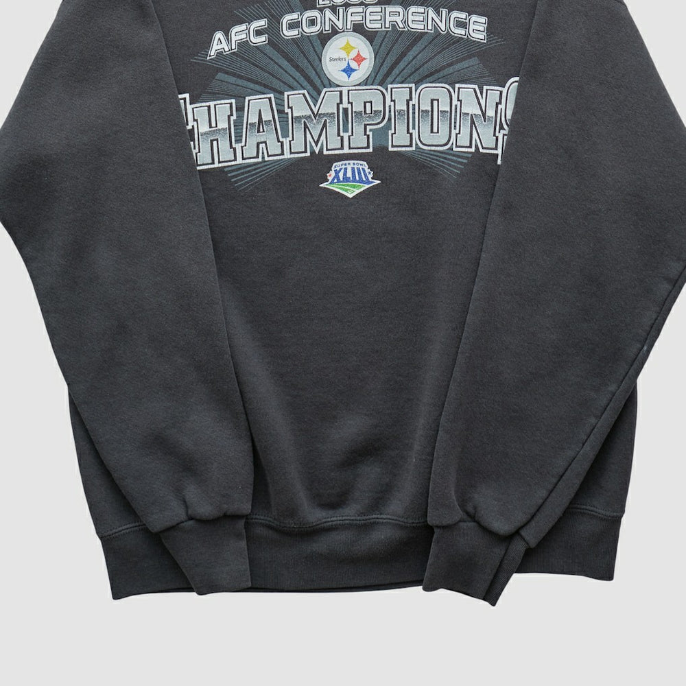 Pittsburgh Steelers NFL 2008 Pullover Sweatshirt Charcoal Vintage | Fanatics