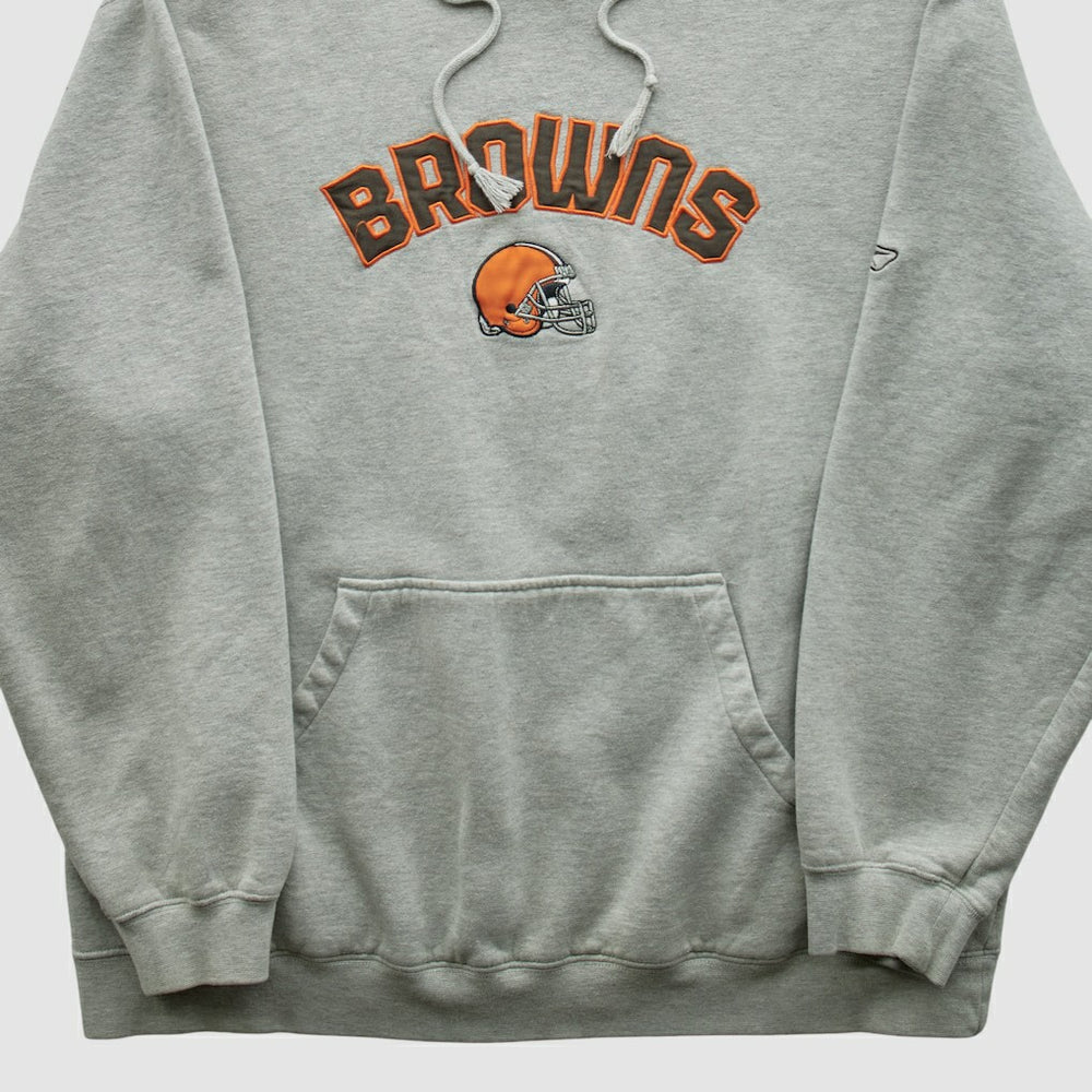 Cleveland Browns NFL 2000s Hooded Pullover Sweatshirt Heather Gray Vintage | Fanatics