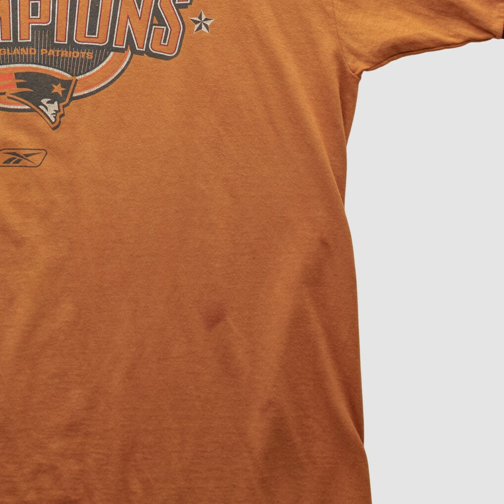 New England Patriots Reebok 2004 T-shirt Orange Vintage | Fanatics