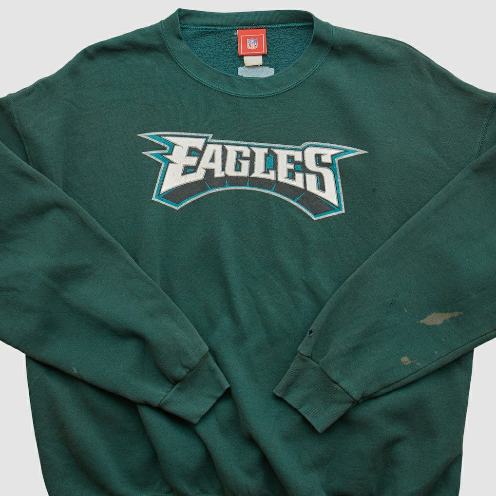 Philadelphia Eagles NFL 2000s Pullover Sweatshirt Green Vintage | Fanatics