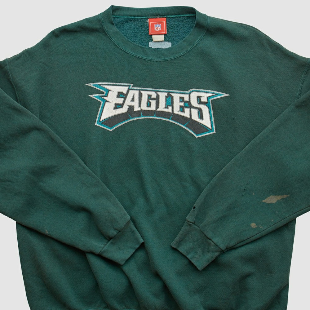 Philadelphia Eagles NFL 2000s Pullover Sweatshirt Green Vintage | Fanatics
