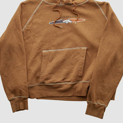 Denver Broncos NFL 2000s Hooded Pullover Sweatshirt Tan Vintage | Fanatics