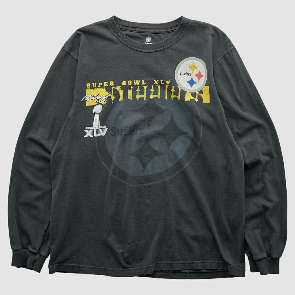 Pittsburgh Steelers NFL 2011 Long Sleeve T-shirt Charcoal Vintage | Fanatics