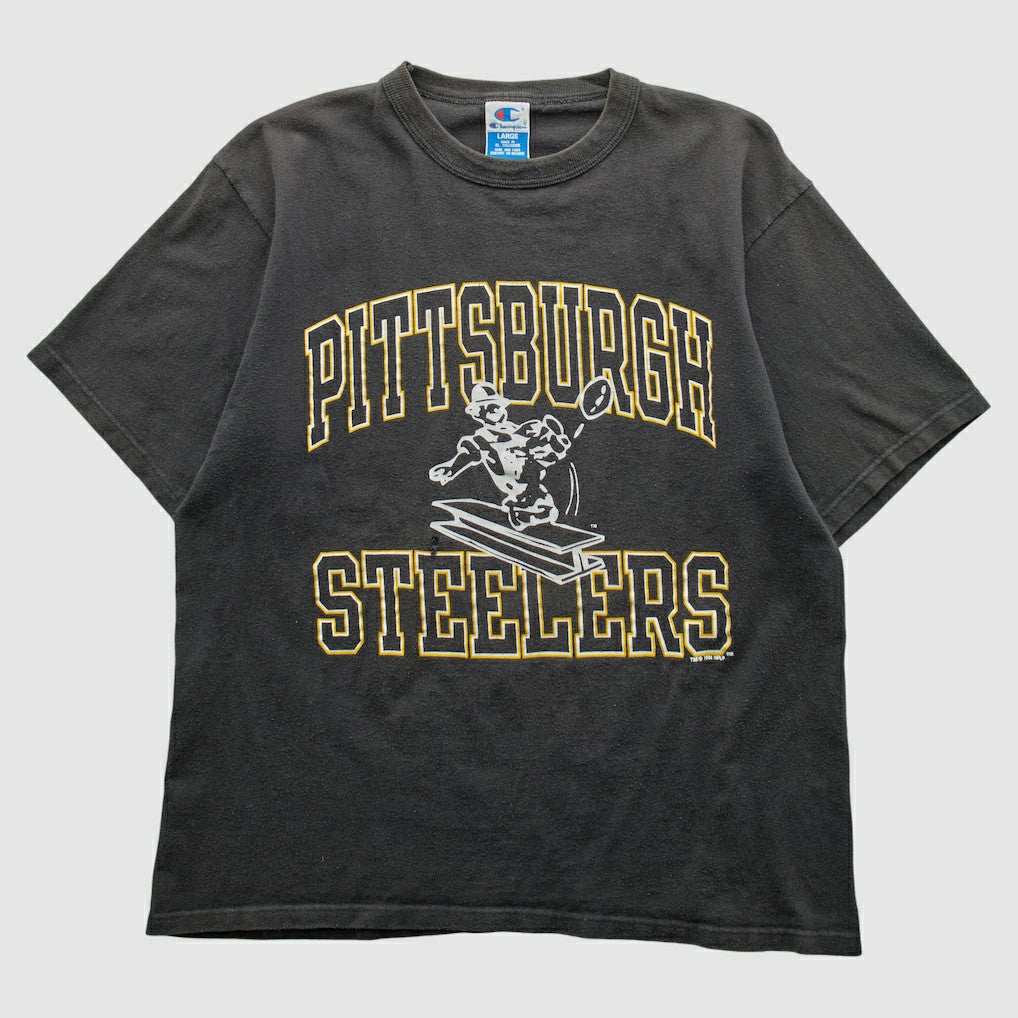 Pittsburgh Steelers Champion 1994 T-shirt Black Vintage | Fanatics