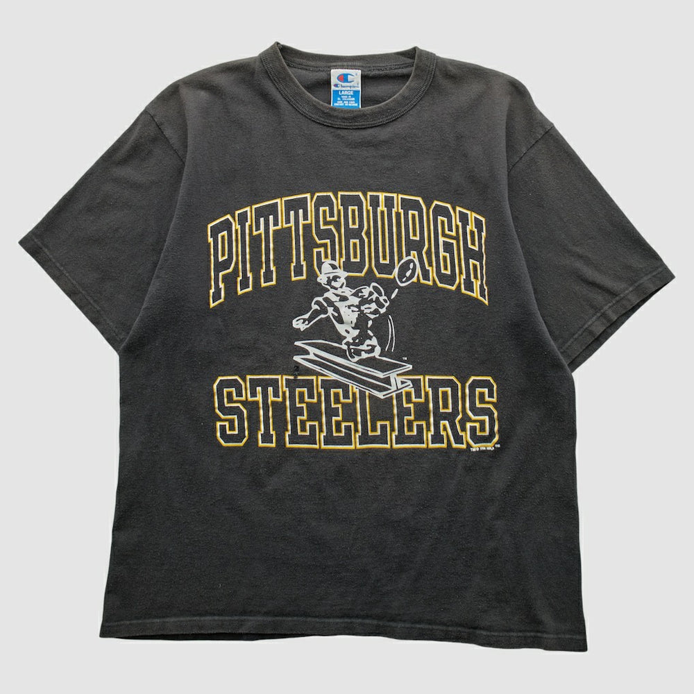 Pittsburgh Steelers Champion 1994 T-shirt Black Vintage | Fanatics