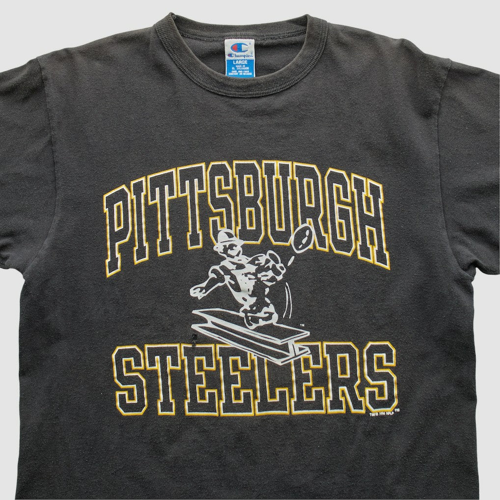 Pittsburgh Steelers Champion 1994 T-shirt Black Vintage | Fanatics