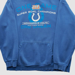 Indianapolis Colts Alstyle 2007 Hooded Pullover Sweatshirt Blue Vintage | Fanatics