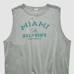 Miami Dolphins Champion 2000s Tank Heather Gray Vintage | Fanatics