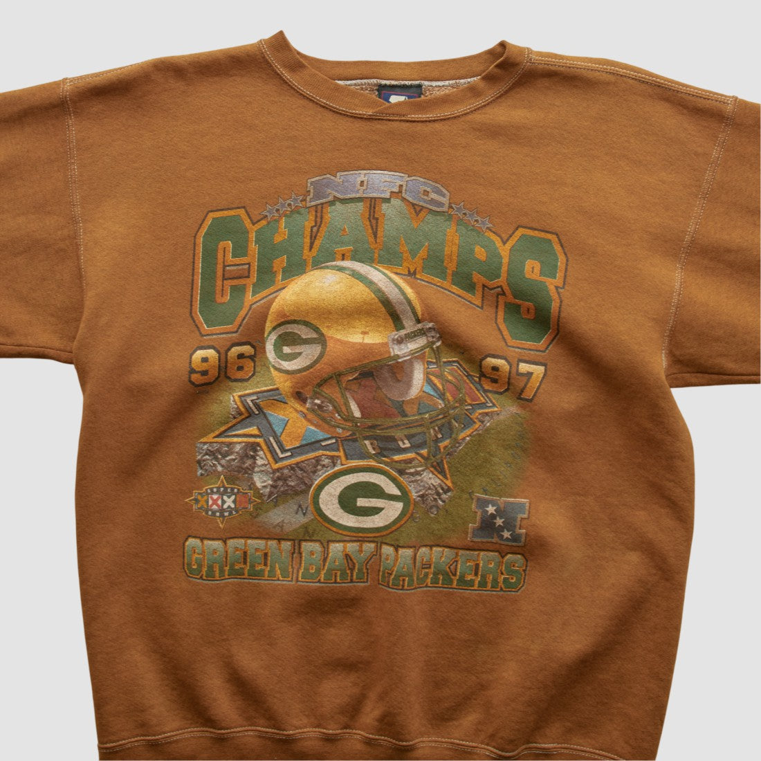 Green Bay Packers Starter 1997 Pullover Sweatshirt Brown Vintage | Fanatics