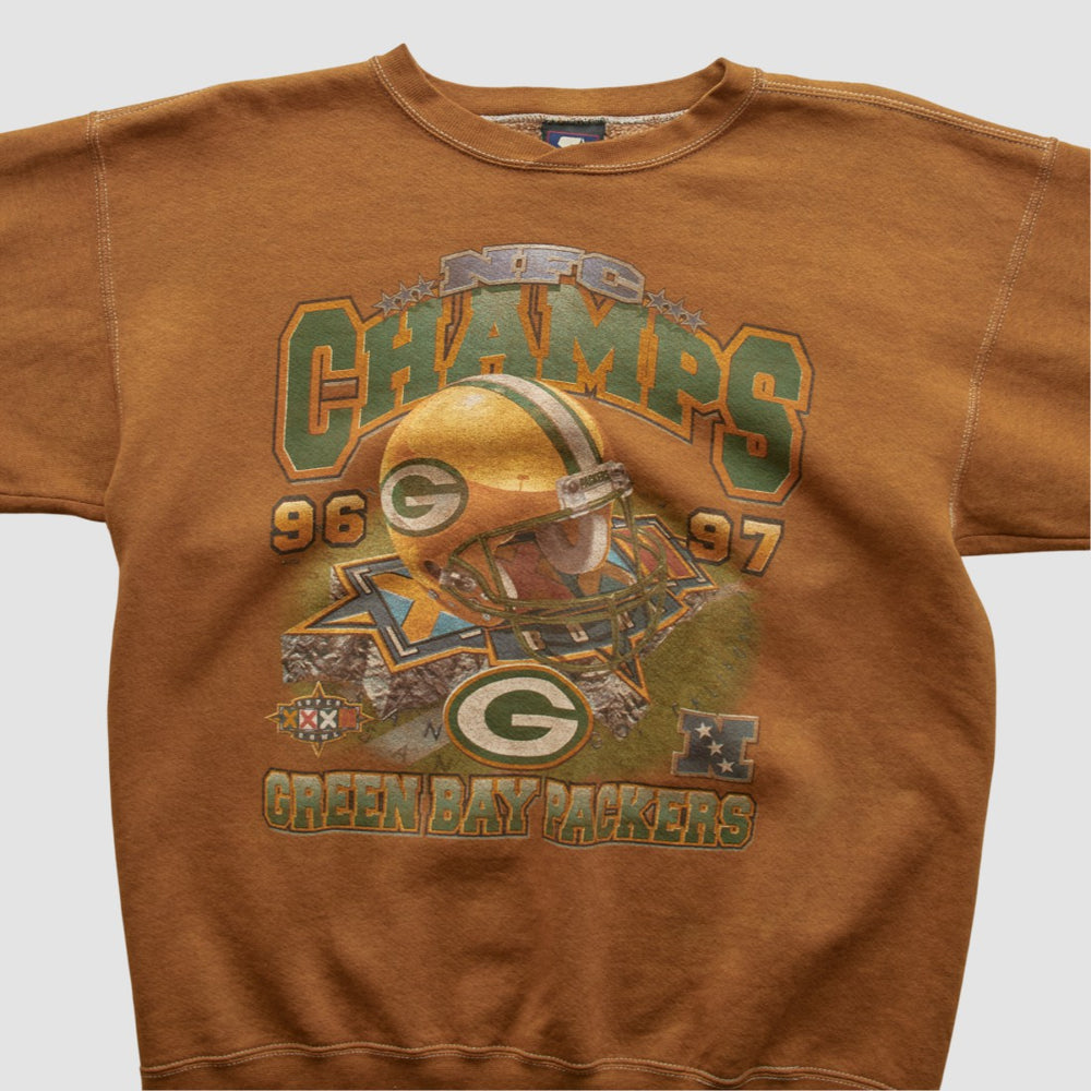 Green Bay Packers Starter 1997 Pullover Sweatshirt Brown Vintage | Fanatics