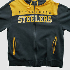 Pittsburgh Steelers NFL 2010s Hooded Full Zip Sweatshirt Black Vintage | Fanatics