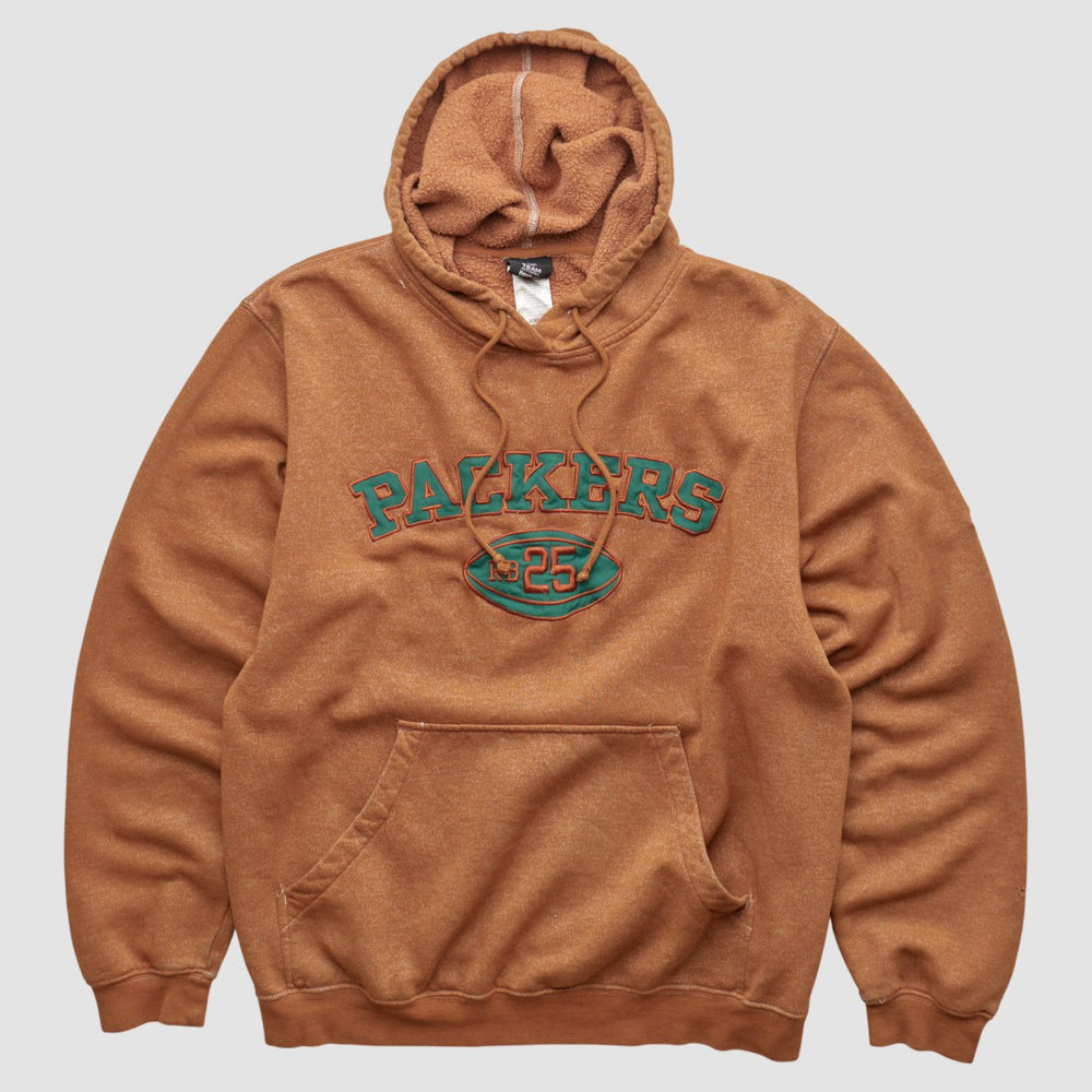 Green Bay Packers Reebok 2010s Hooded Pullover Sweatshirt Brown Vintage | Fanatics