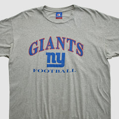 New York Giants Champion 90s T-shirt Heather Gray Vintage | Fanatics
