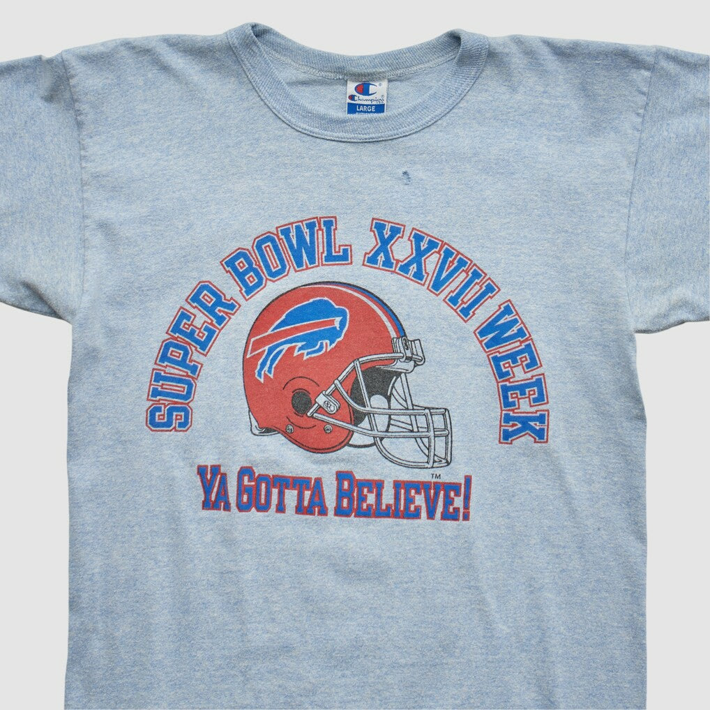 Buffalo Bills Champion 1993 T-shirt Heather Gray Vintage | Fanatics