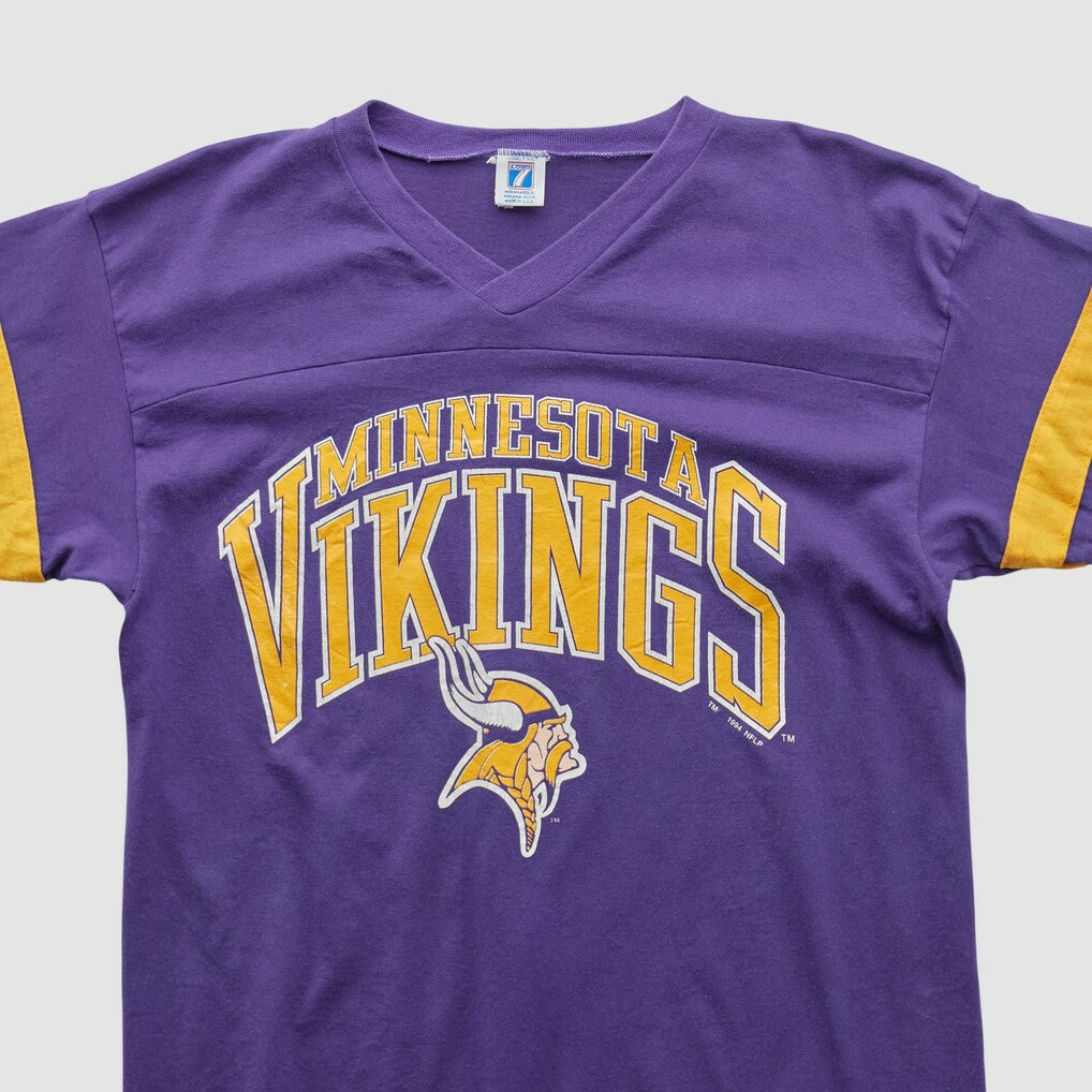 Minnesota Vikings Logo 7 90s T-shirt Purple Vintage | Fanatics