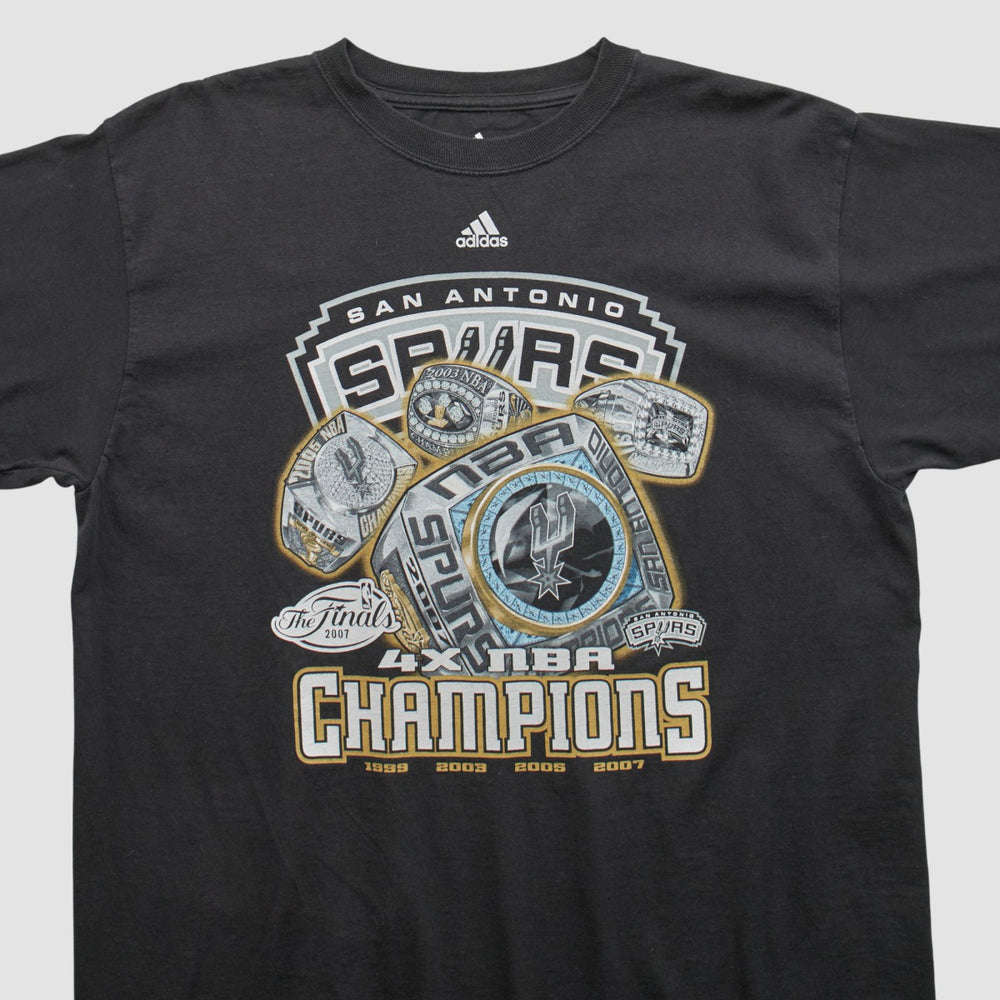 San Antonio Spurs 2007 T-shirt Black Vintage - NBA