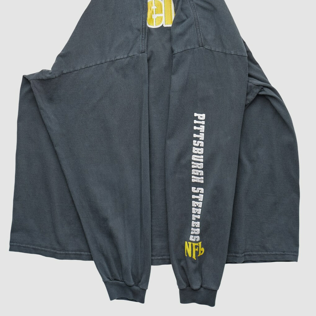 Pittsburgh Steelers NFL 2000s Long Sleeve T-shirt Charcoal Vintage | Fanatics