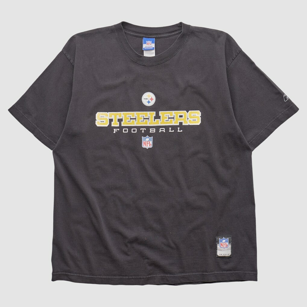 Pittsburgh Steelers Reebok 2000s T-shirt Black Vintage | Fanatics