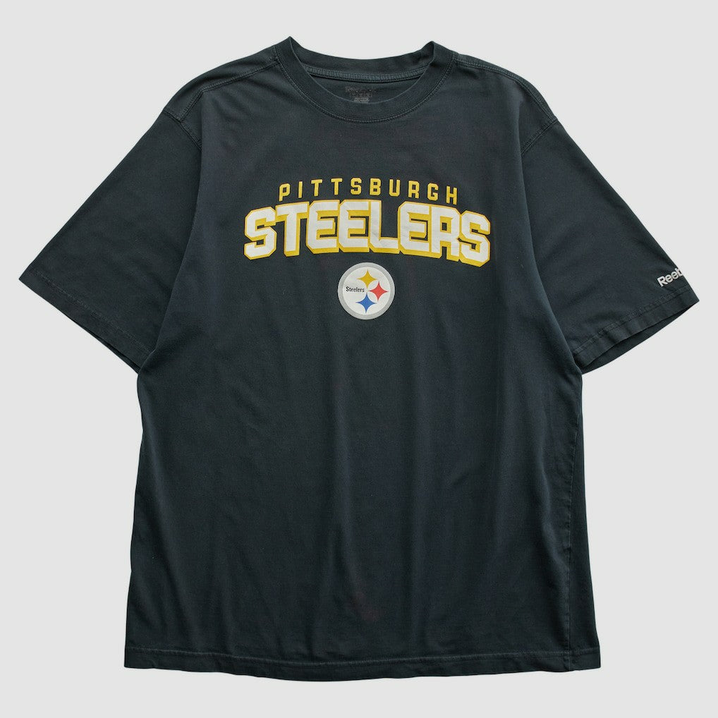 Pittsburgh Steelers Reebok 2000s T-shirt Black Vintage | Fanatics