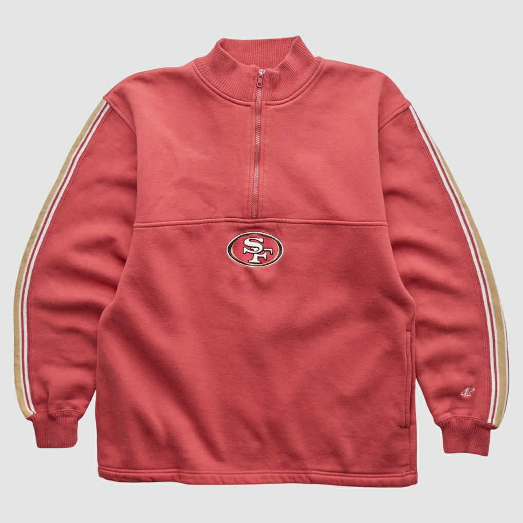 San Francisco 49ers NFL 2000s 1/4 Zip Sweatshirt Red Vintage | Fanatics
