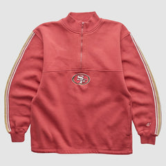 San Francisco 49ers NFL 2000s 1/4 Zip Sweatshirt Red Vintage | Fanatics
