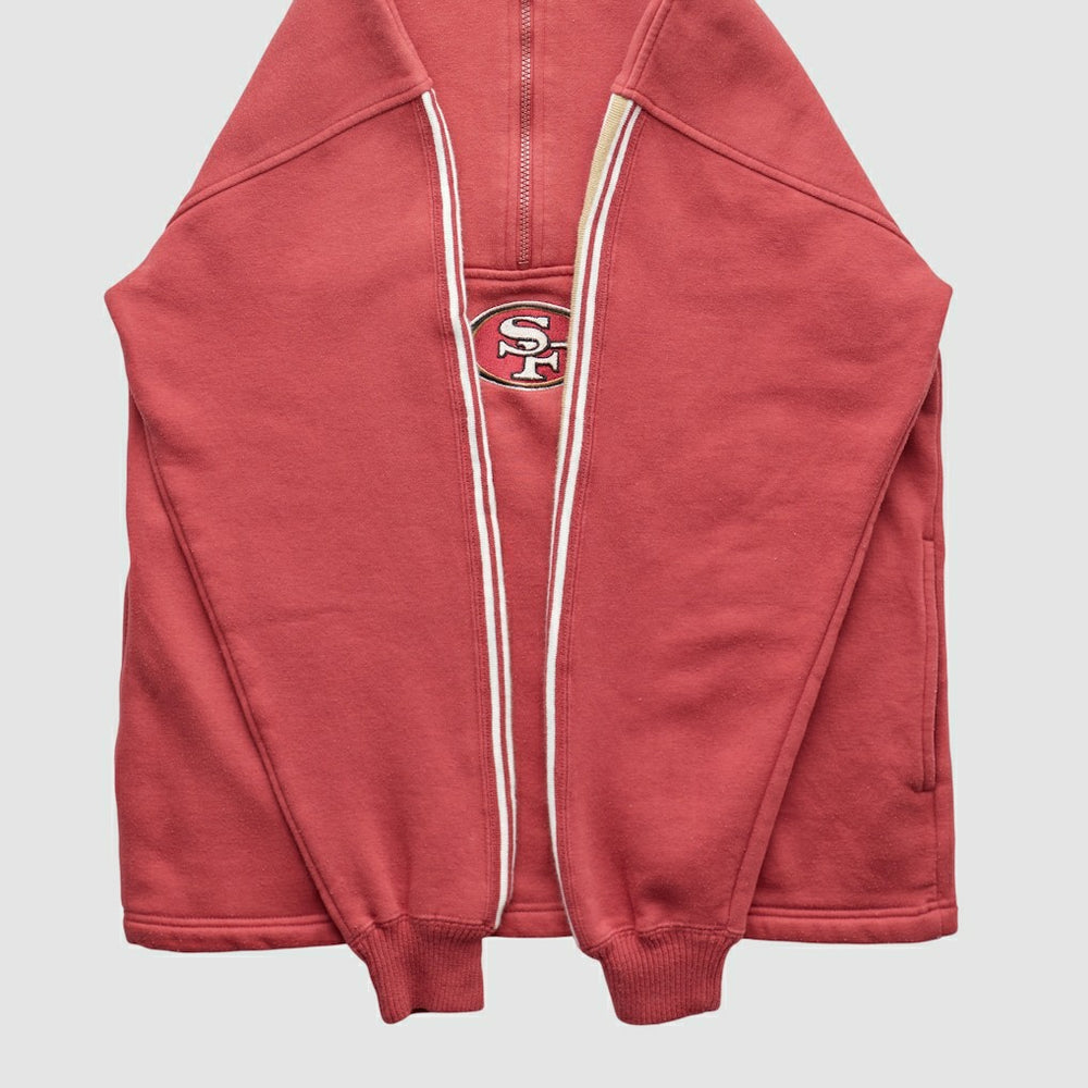 San Francisco 49ers NFL 2000s 1/4 Zip Sweatshirt Red Vintage | Fanatics