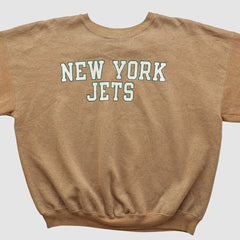 New York Jets Champion 2000s Pullover Sweatshirt Tan Vintage | Fanatics