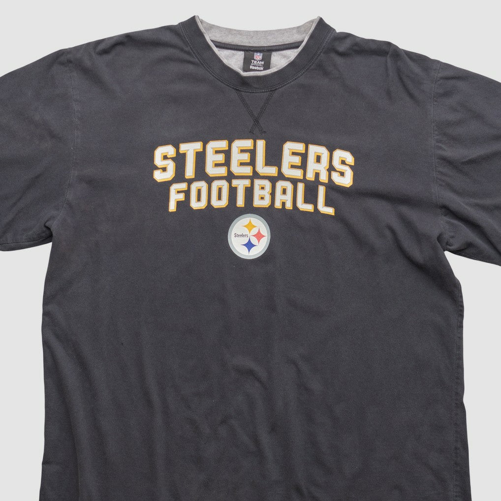 Pittsburgh Steelers Reebok 2010s Long Sleeve T-shirt Black Vintage | Fanatics