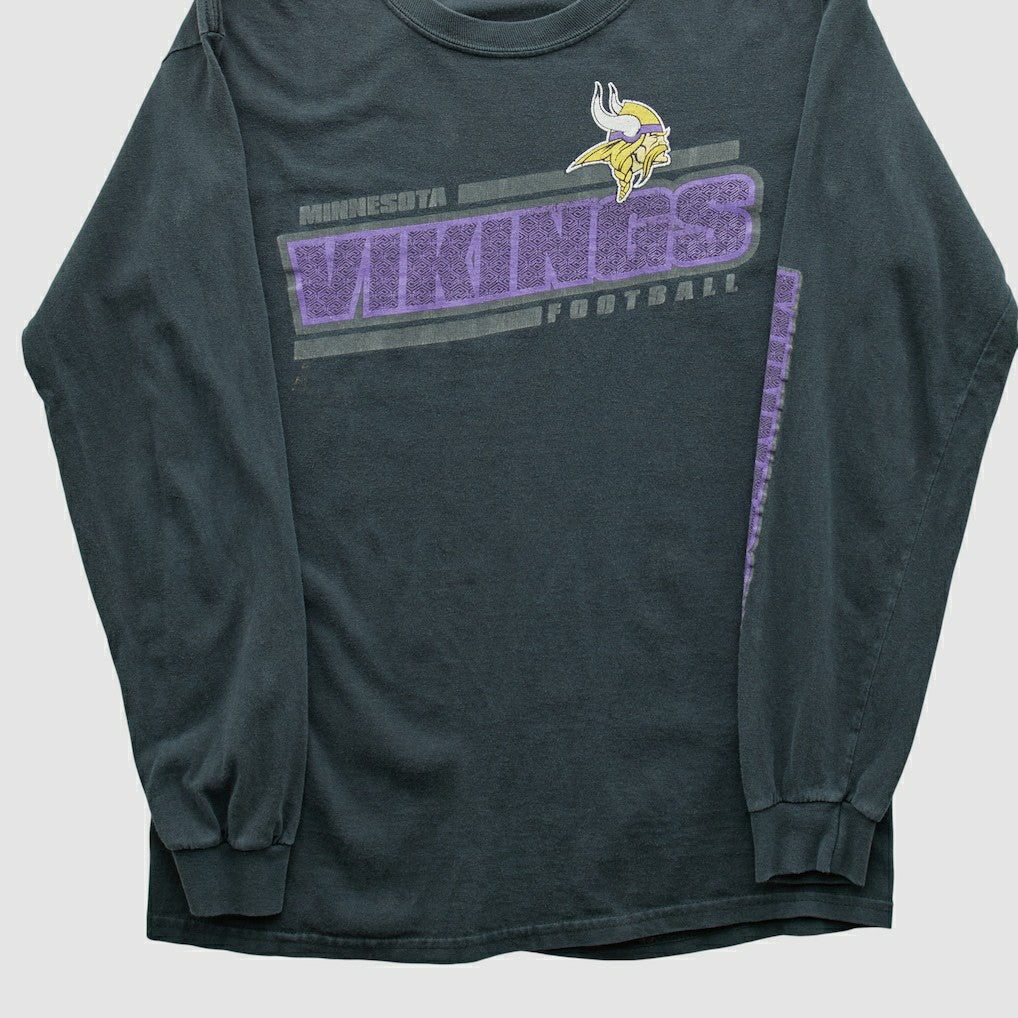 Minnesota Vikings NFL 2010s Long Sleeve T-shirt Charcoal Vintage | Fanatics