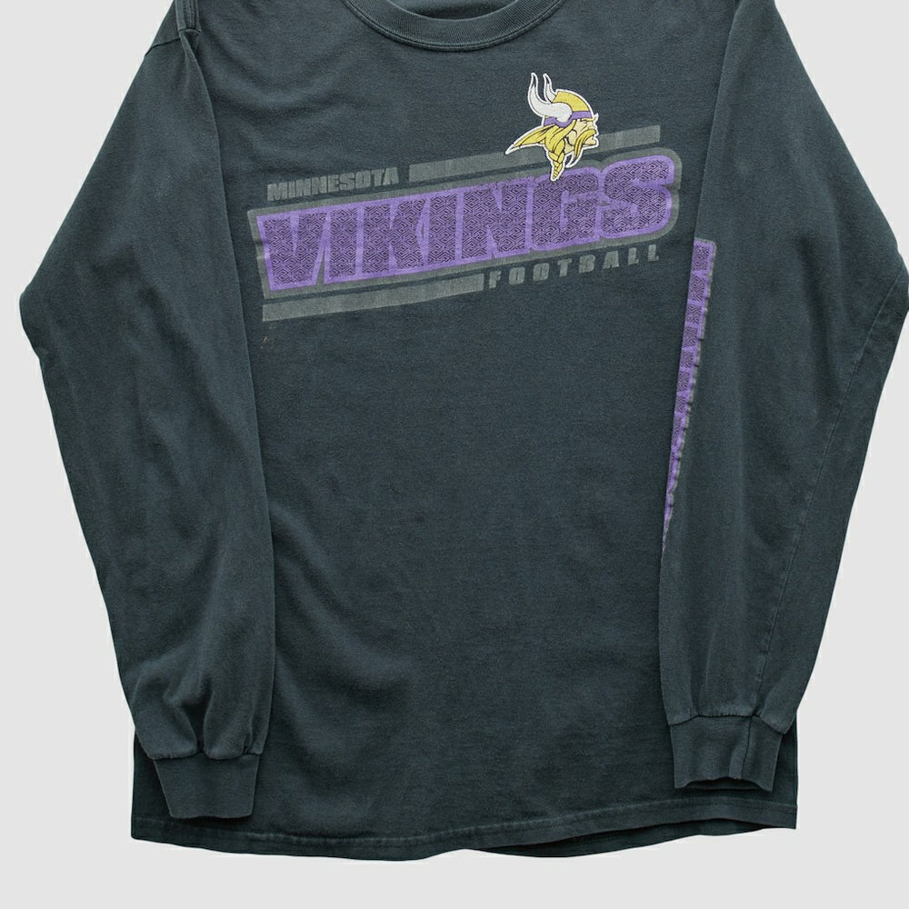 Minnesota Vikings NFL 2010s Long Sleeve T-shirt Charcoal Vintage | Fanatics