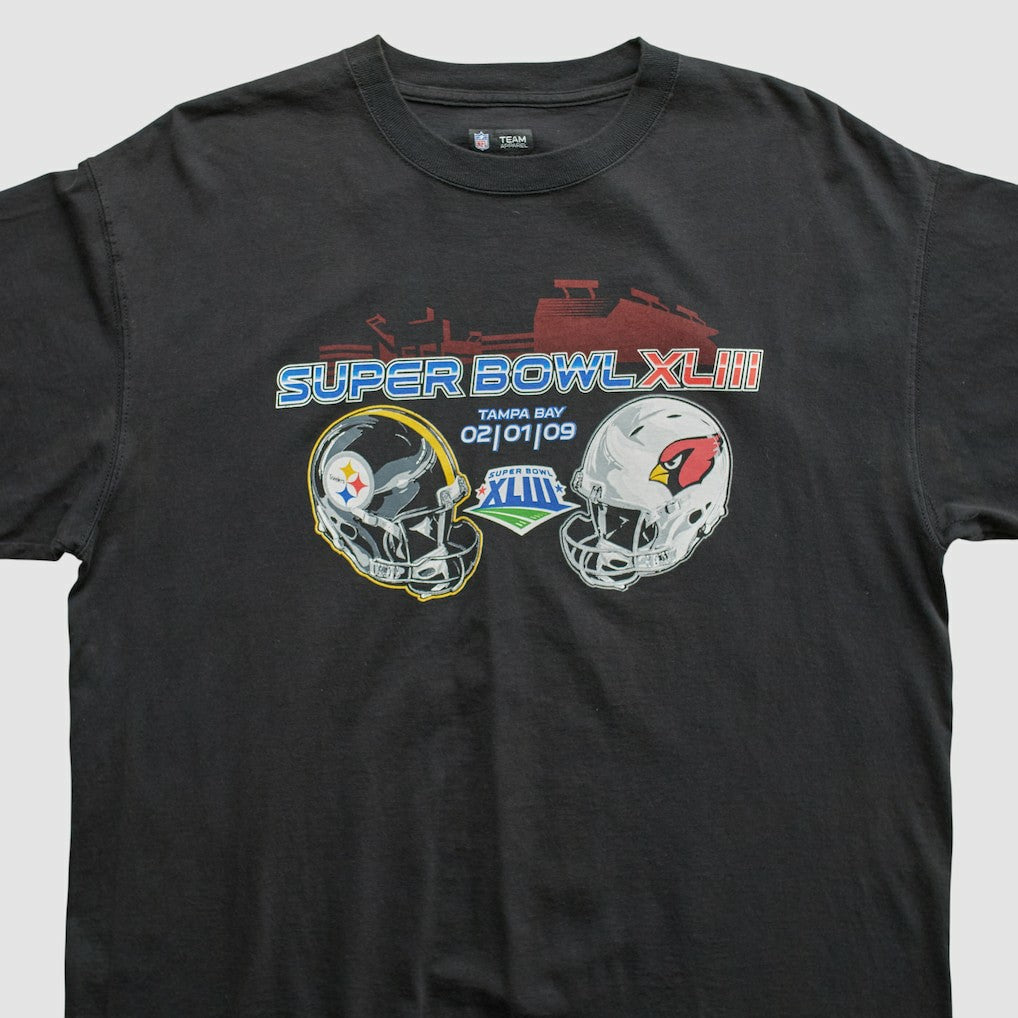 Superbowl XLIII NFL 2009 T-shirt Black Vintage | Fanatics