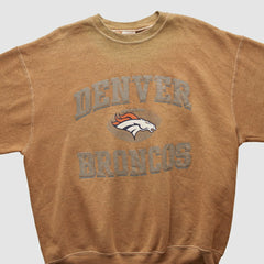 Denver Broncos Pro Player 90s Pullover Sweatshirt Tan Vintage | Fanatics