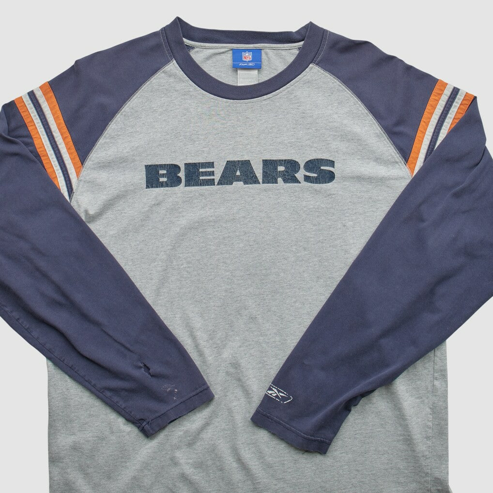 Chicago Bears NFL 2000s Long Sleeve T-shirt Heather Gray Vintage | Fanatics