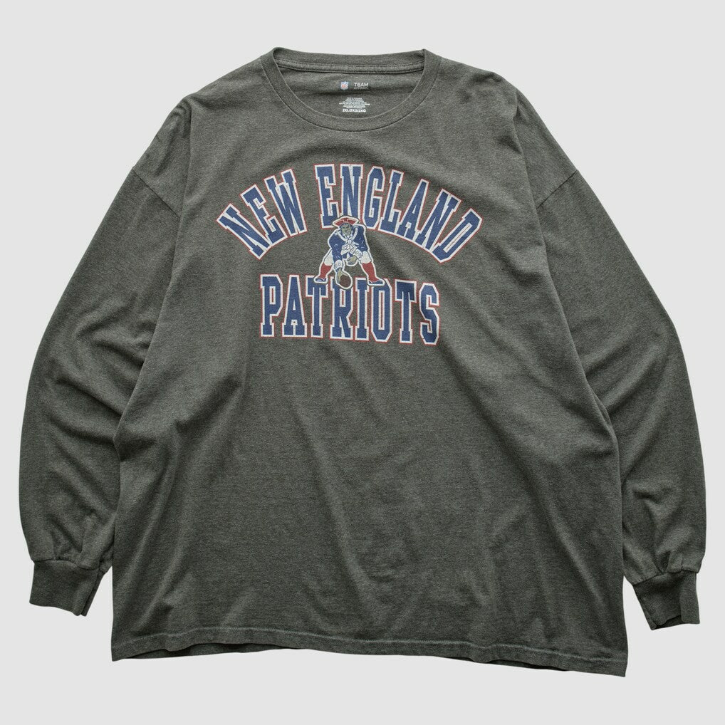 New England Patriots NFL 2010s Long Sleeve T-shirt Dark Heather Gray Vintage | Fanatics