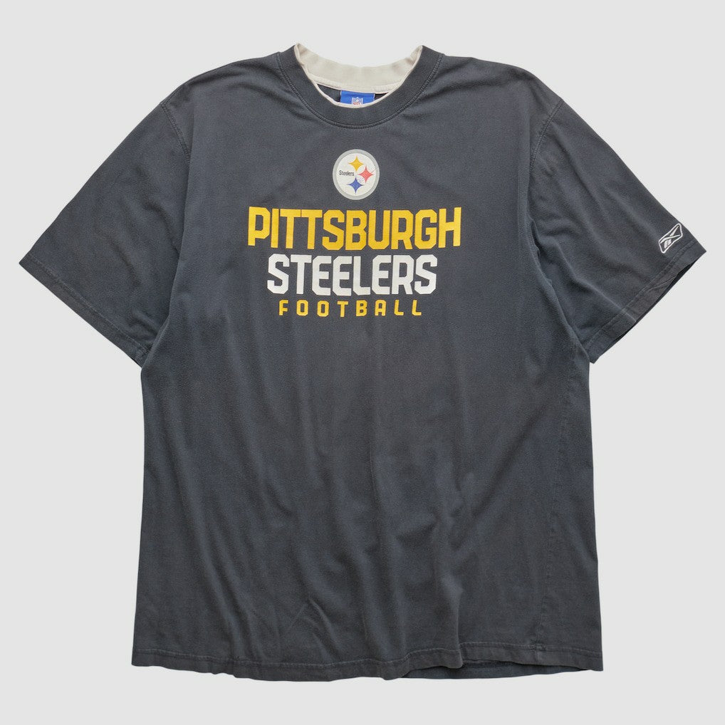 Pittsburgh Steelers Reebok 2000s T-shirt Charcoal Vintage | Fanatics