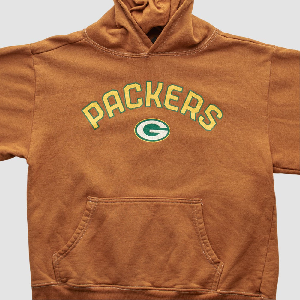 Green Bay Packers Reebok 2000s Hooded Pullover Sweatshirt Brown Vintage | Fanatics