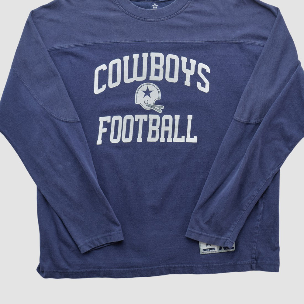 Dallas Cowboys Cowboys Authentic Apparel 2000s Long Sleeve T-shirt Navy Vintage | Fanatics