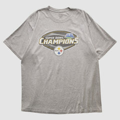 Pittsburgh Steelers Reebok 2009 T-shirt Heather Gray Vintage | Fanatics