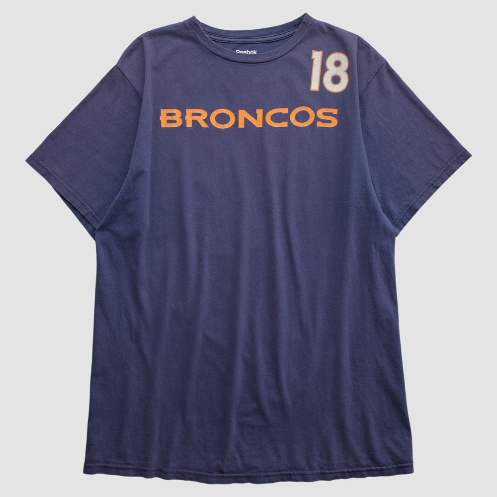 Denver Broncos Reebok 2010s T-shirt Navy Vintage | Fanatics