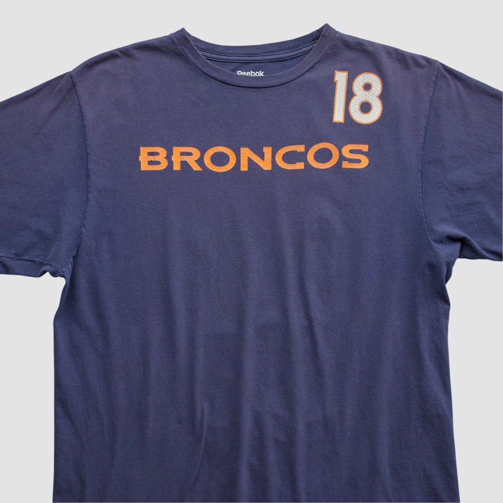Denver Broncos Reebok 2010s T-shirt Navy Vintage | Fanatics