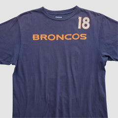 Denver Broncos Reebok 2010s T-shirt Navy Vintage | Fanatics