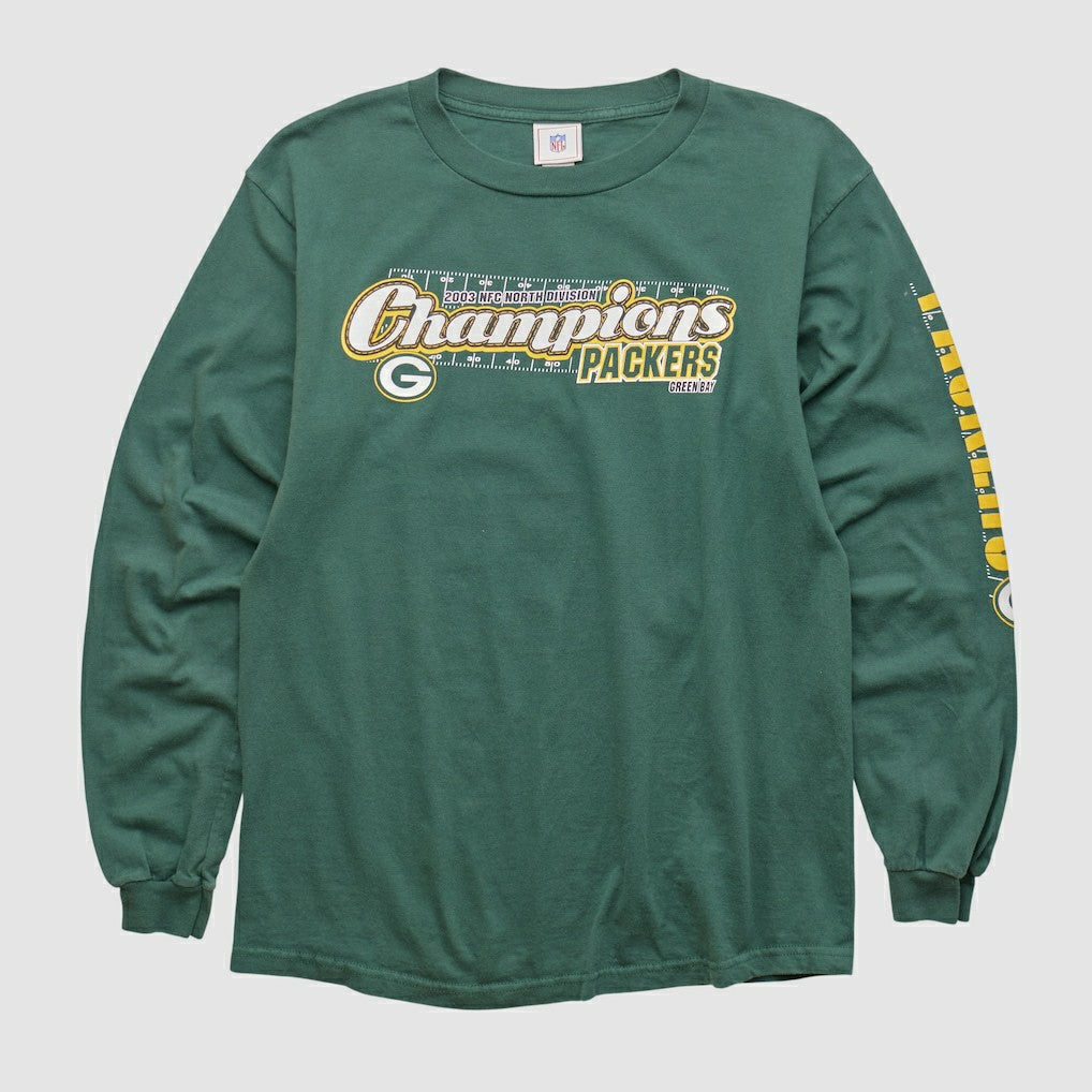 Green Bay Packers NFL 2000s Long Sleeve T-shirt Green Vintage | Fanatics
