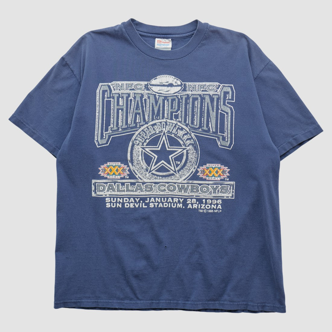 Dallas Cowboys Hanes 1996 T-shirt Navy Vintage | Fanatics